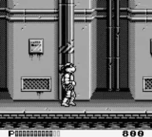 Teenage Mutant Ninja Turtles II Back from the Sewers back cover for GameBoy